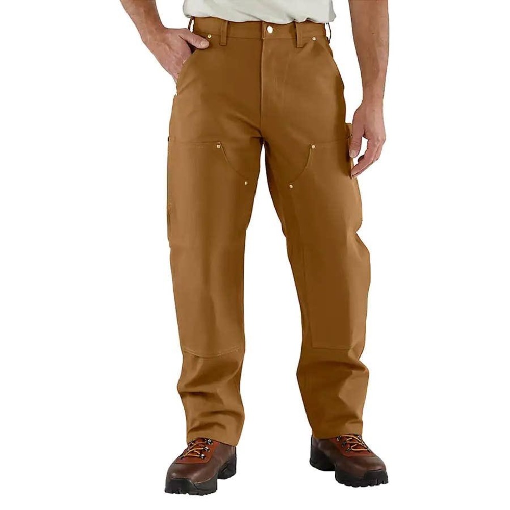 Carhartt Loose Fit Firm Duck Double-Front Pants Brown 40x34 New With Tags